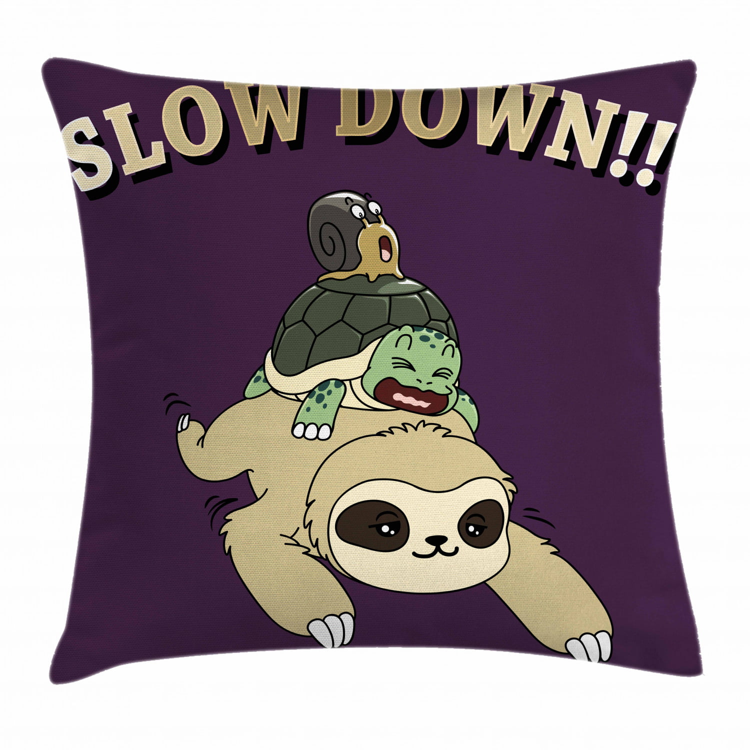 Cute Sloth  Novelty Cushion Cover 