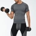 thumbnail image 5 of Men's Workout Shirts, Athletic Dry Fit T-Shirt, Raglan Sleeve Compression Top for Training, 5 of 8