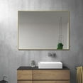 thumbnail image 2 of Decor Wonderland B0061LK60G 24 x 32 in. Vanta Rectangular Gold Metal Framed Wall Mirror with Dual Mounting Brackets, 2 of 5