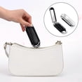 thumbnail image 5 of 2-in-1 Portable Folding Comb & Mirror - Diamond Air Cushion, Rhinestone Bling, Compact Travel Hair Brush & Makeup Tool, 5 of 5