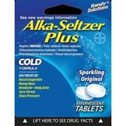 Angle View: Alka Seltzer Plus Sparkling Original Effervescent Tablets