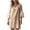 Beige Z, variant on Comfy V-Neck Short Sleeve Cotton Dresses for Women with Side Pockets - Relaxed Fit T-Shirt Dress for Errands & Lounging