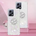 thumbnail image 6 of Glitter Clear Sparkly Bling Case for Xiaomi Redmi Note 12 5G (Not 4G), Flowing Liquid Quicksand Cover with Diamond Ring Holder Case for Xiaomi Redmi Note 12 5G/ Poco X5  Colorful, 6 of 7