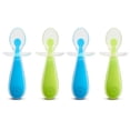 thumbnail image 2 of Munchkin Gentle Scoop Baby Silicone Trainer Spoons con Choke Guard, 4pk, azul / verde, 2 of 3