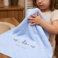 thumbnail image 4 of REGALWOVEN Pure Cotton Embroidered Floral Hand Towels for Bathroom, 2 Pack Soft Absorbent Decorative Towels for Home Decor Blue 29" x 13", 4 of 6