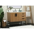 thumbnail image 2 of Elegant Decor Eugene 42" Single Bathroom Vanity with Backsplash in Walnut Brown, 2 of 8