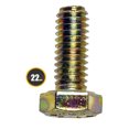 thumbnail image 2 of KarParts360 Cap Screws | Steel | Yellow Zinc | Gold | Hex Head Drive Type | Coarse Thread Type | 5/16-18 By 1 Callout Size, 2 of 4