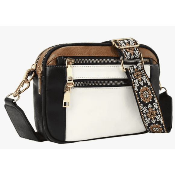 Bolsa Xtellar Dama Bolsos Bandolera Mariconera Mujer Moda Color Negro