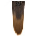 thumbnail image 1 of SHCKE 26" Straight Clip in Hair Extensions Fluffy and not Tangled 24" Wavy Curly Hair Extension Silky Full Head Clip in Hair Extension Synthetic Hair Pieces for Women, 1 of 5