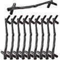 thumbnail image 1 of 10 piezas de manijas para muebles, manijas de gabinete de metal, diseño creativo de ramas, manijas de puerta, manijas vintage para cocina, 1 of 4