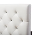 thumbnail image 4 of Baxton Studio Viviana Modern and Contemporary White Faux Leather Upholstered Button-tufted Full Size Headboard, 4 of 6