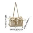 thumbnail image 4 of Bolso Hombro Lindo para Mujer Con Lazo Mano Citas (Beige), 4 of 7