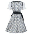 thumbnail image 3 of TAIAOJING Oktoberfest Women Dirndl Dresses Traditional Bavarian Dress for Carnival, 3 of 8