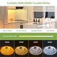 thumbnail image 3 of NOVOSTELLA Kit de tira de luces LED blanca sintonizable regulable 3000K-6500K, 3 of 5