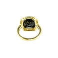thumbnail image 4 of Cushion Cut Genuine Black Onyx Simulated Diamond Halo Ring Size 10, 4 of 6
