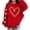 Red, variant on GiLiling Girls Preppy Heart Sweatshirt, Oversized Pullover Sweatshirt, Kids Fall Winter Long Sleeve Cute Trendy Hoodie with Pocket (Blue, 11-12 Years)