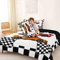 thumbnail image 4 of Erosebridal Boys Racing Car Full Size Comforter Sets, Extreme Sports Bedding Sets, Black Reversible, 1 Comforter and 2 Pillowcases, 4 of 6