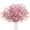 Pink, variant on MODANU 20 Pcs Christmas Tree Picks Candy Shape Curly Sticks and Sprays, 11.8" Glitter Artificial Flowers Branch Stems for Christmas Ornaments DIY Xmas Wreath, Crafts, Party and Home Decor (Silver)