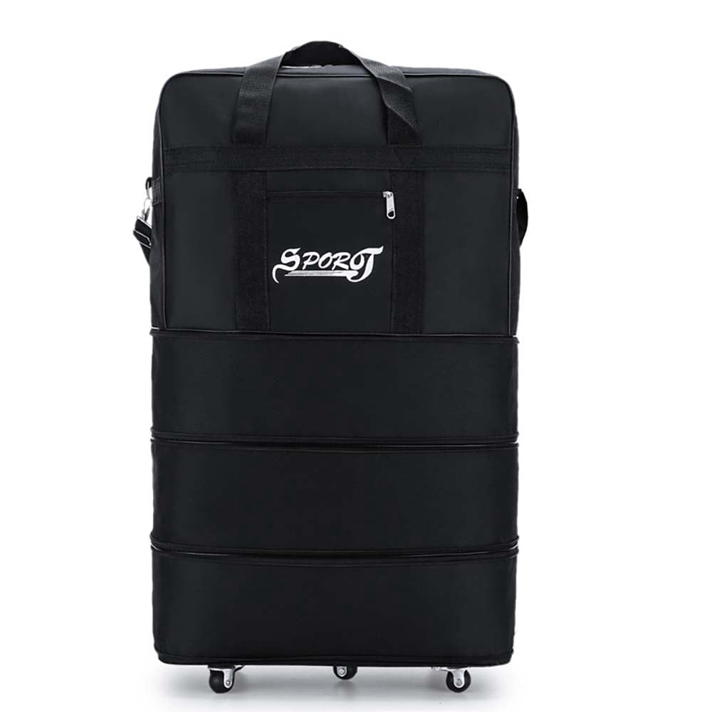 LOVECM  Foldable Wheeled Duffel Bag Rolling Duffel Spinner Luggage
