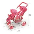 thumbnail image 6 of Reversible Double Doll Stroller - Pink/Polka Dots, 6 of 11