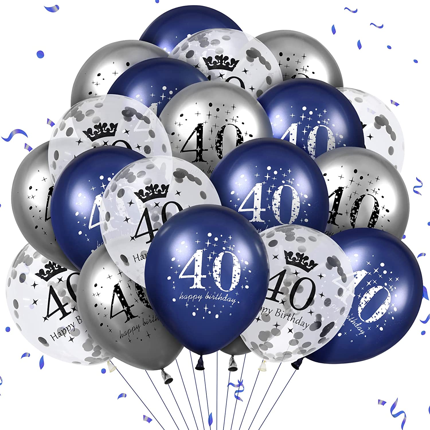 Sweet 25th Birthday Balloon & Decoration Kit – Burgundy Number 25 Foil Balloon, Banner, Hearts, Confetti & Latex Balloons