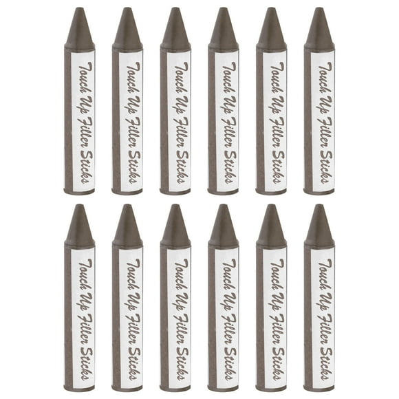 Unique Bargains 12 Pcs Furniture Markers Touch Up Wax Wood Filler Sticks Repair Crayons, Walnut