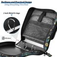 thumbnail image 4 of FORMRS Zipper Binder with Shoulder Strap 2-inch Ring 500 Sheet Capacity File Bag, Gold Peacock Pattern, 4 of 5