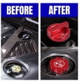 thumbnail image 3 of ALLTIMES 4PCS Engine Oil Cap Radiator Cap Washer Cap Brake Fluid Cap Cover Trim for Corvette C8 2020-2023, 6061 Aluminium Alloy, 3 of 11