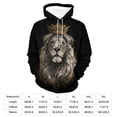 thumbnail image 7 of LAOLIUSN Lion Hoodie Animal 3D Pattern Sweatshirt Hooded Pullover with Pocket S-4XL, 7 of 7