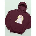 thumbnail image 3 of Manga Woman Calm Pregnant Hoodie Women -Image by Shutterstock, Female 3X-Large, 3 of 4