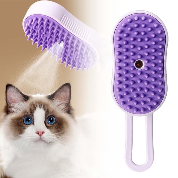 Ltdhehe Pet Comb Cat Dog Spray Brush Massage Comb One Button Spray Fly(Handle Pet Brush