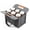 Grey-6 Cup(A), variant on Evjurcn 6 Cup Drink Carrier with Handle, Portable Reusable Coffee Cup Drink Caddy with Detachable Compartment, for Car and Delivery, Dark Gray