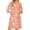 Orange(Vintage Floral Print), variant on Robes for Women Zipper Lightweight 3/4 Sleeve Bathrobes for Women Zipper Front Knee Length Vintage Floral Print Casual Pajama Sleepwear with Pockets Navy S