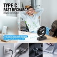 thumbnail image 6 of Portable Camping Fan with LED Lantern – Rechargeable Battery Operated Fan with Hanging Hook, 40H Work Time, for Tent, Car, RV, Hurricane, Emergency, Survival Kit, 6 of 7
