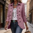 thumbnail image 6 of Naotn Open‑Front Ruffled Lapel Collar Jacket for Women Fall Trendy Casual Long Sleeve Button Down Outerwear, 6 of 10