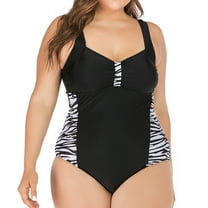 SWSMCLT Women's Swimsuit Padded Long Torso Bathing Suit Sexy Plus Size One Piece Cut Out Beach Black 16