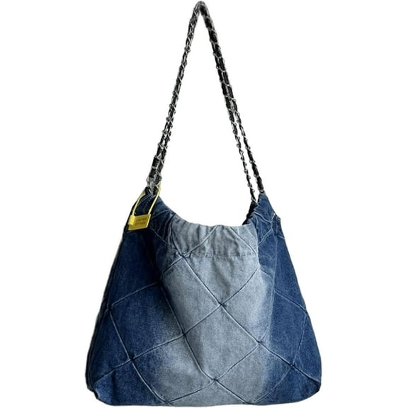 JennyShop Large Capacity Handbag, Hot Sale Denim Women's Handbag - Fashion Chain Shoulder Bag/crossbody Bag
