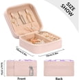 thumbnail image 4 of Coolnut Travel Small Jewelry Case Purple Love Heart Jewelry Organizer Jewelry Box Birthday Gifts Women Mom Friends Female Sister Bridesmaid Girl Gifts Idea395 Women Gifts, 4 of 7