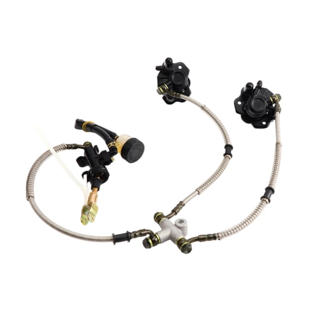 Kit de freno Go Kart con pinzas gemelas, sistema de freno de repuesto para ATV de 200 cc y 150 cc Sin disco de freno