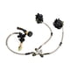 thumbnail image 1 of Kit de freno Go Kart con pinzas gemelas, sistema de freno de repuesto para ATV de 200 cc y 150 cc Sin disco de freno, 1 of 9