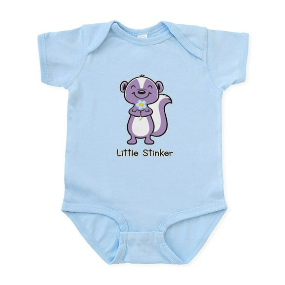 CafePress - Little Stinker Purple Body Suit - Baby Light Bodysuit, Size Newborn - 24 Months