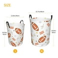 thumbnail image 5 of XMXT Collapsible Laundry Basket, Cartoon Rugby Ball Polyester Waterproof Laundry Hampers Dirty Clothes Hamper, 40L, 5 of 8