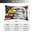 thumbnail image 2 of KLL American Bald Eagle Pillow Covers Envelope Closure,Super Soft and Cozy Fuzzy Fleece Pillow Case Cover (No pillow core） 20"x30", 2 of 5