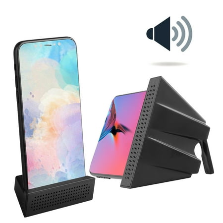 Cell Phone Stand, EEEKit Desktop Mobile Phone Holder Amplifier, Universal Portable Phone Dock Mount Cradle for iPhone X XS X Android Samsung