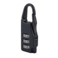thumbnail image 1 of Security 3 Combination Travel Zinc Alloy Suitcase Luggage Bag Jewelry Boxes Tool Chests Code Lock Zipper Padlock Keyed Padlock, 1 of 2