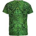 thumbnail image 2 of Halloween Green Snake Snakeskin Costume All Over Mens T Shirt, 2 of 2