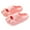 Pink, variant on JeashCHAT Slip On Slide Sandals for Women and Men Shower Slides Slippers Super Soft Breathable Non Slip Bathroom Home Slippers (Pink)