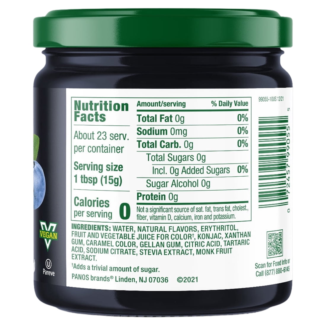 Walden Farms Calorie Free Fruit Jam & Jellies Flavors: Blueberry, Pack: 3 Jars