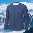 thumbnail image 5 of Feancey Mens Big and Tall Sun Shirts UV Protection Long Sleeve T-Shirts Ice Silk Cool Hiking Shirt Outdoor Lightweight Quick Dry Fishing Shirt Navy S, 5 of 10