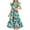 Z16-Green, variant on Women Floral Midi Dress Chic Print Dresses Spring Summer Casual Crew Neck Easter Dress Ruffle A-Line Tiered Sundress Long Beach